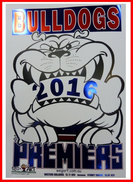 2016 Doggies Hot Foiled Print FREE DELIVERY IN AUSTRALIA